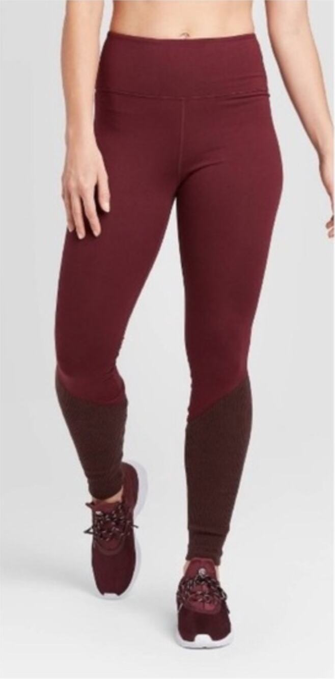 NEW JoyLab Mid Rise Mixed Media Stretch Skinny Workout Leggings Size XS Exercise